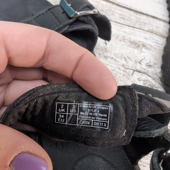 Dr Martens Kyle J Sandals Youth Size 3 - Picture 4 of 5